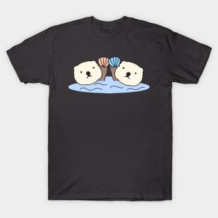 Cute Sea Otter Anime Simple Aesthetic Kawaii Animal - 2 T-Shirt